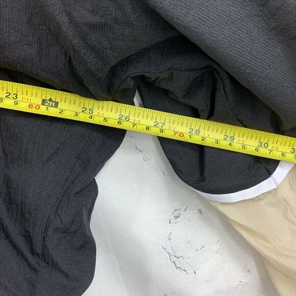 Zyia Cropped sweater L women's Beige Block lightweight windbreaker Gym Chic - Picture 10 of 10